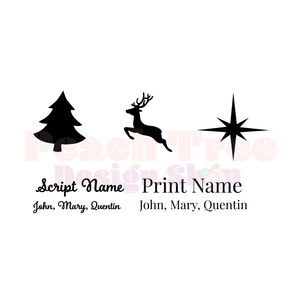 Personalized Christmas Ornaments - LARGE 4"
