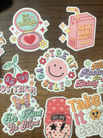 All Retro Valentine's Day Stickers - Individual Options