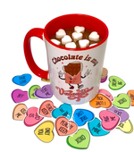 Chocolate is My Valentine Hot Cocoa Candle Mug 15 oz