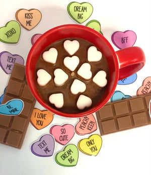 
            
                Load image into Gallery viewer, Chocolate is My Valentine Hot Cocoa Candle Mug 15 oz
            
        