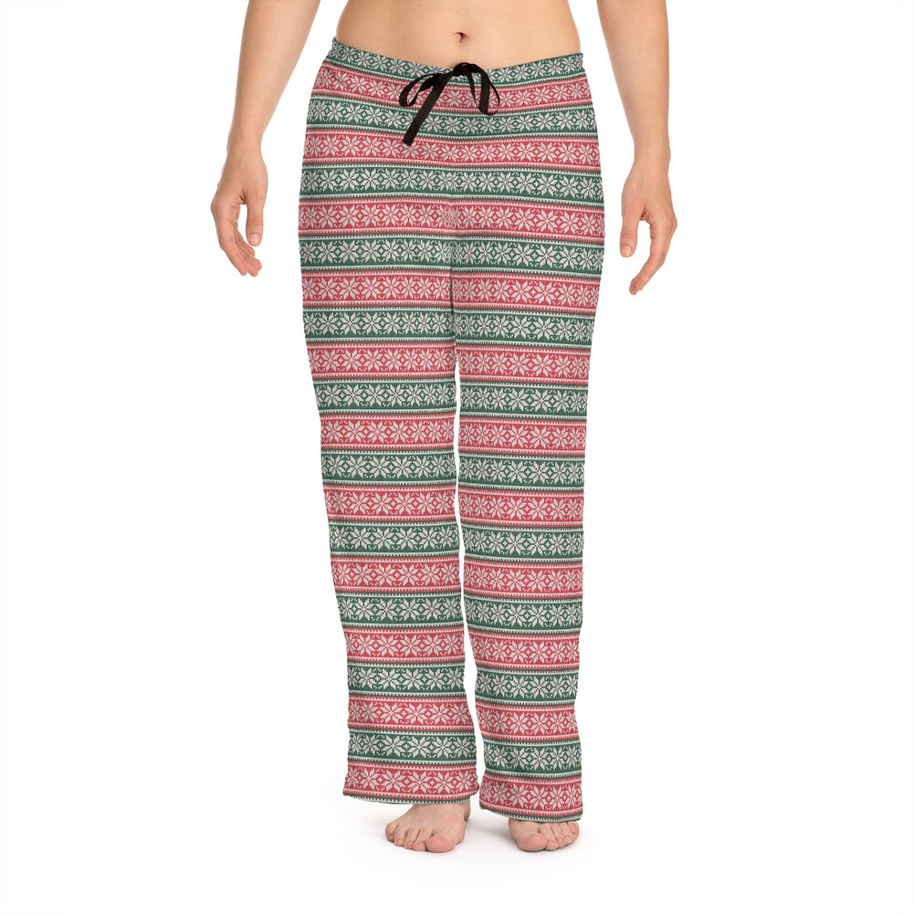 Holiday Classic Sweater Knit Print Women's Pajama Pants
