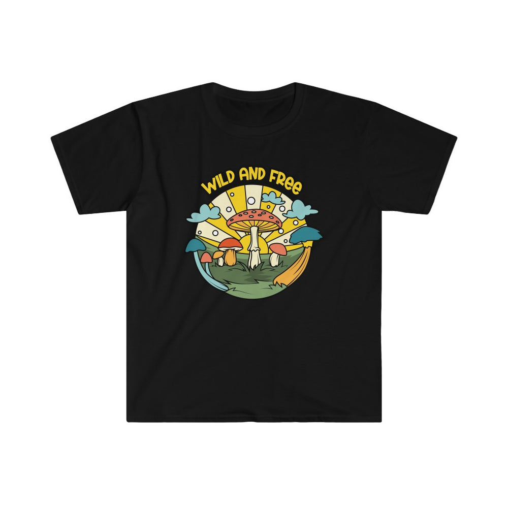 Wild and Free Mushroom Unisex Softstyle T-Shirt