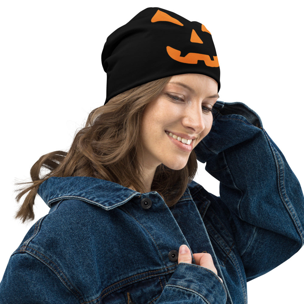 
            
                Load image into Gallery viewer, Pumpkin Face Beanie
            
        