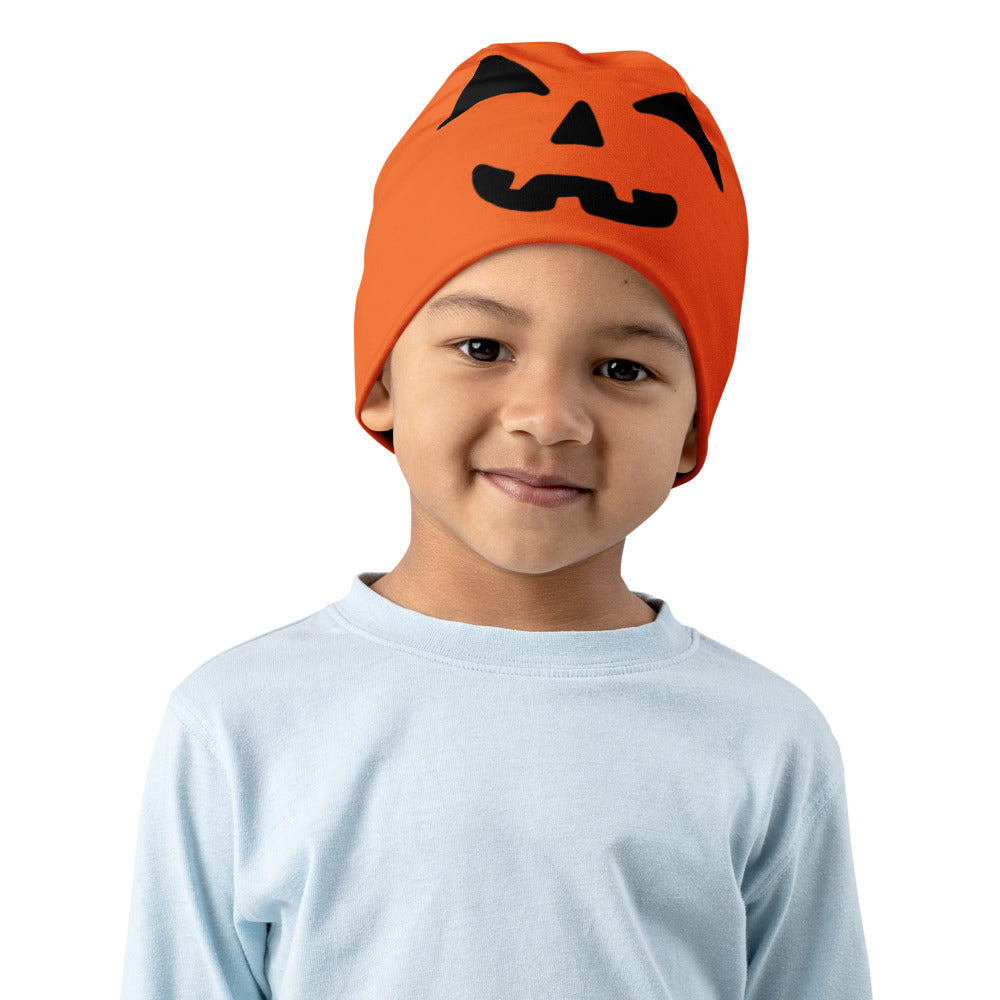 
            
                Load image into Gallery viewer, Pumpkin Face Print Kids Beanie
            
        