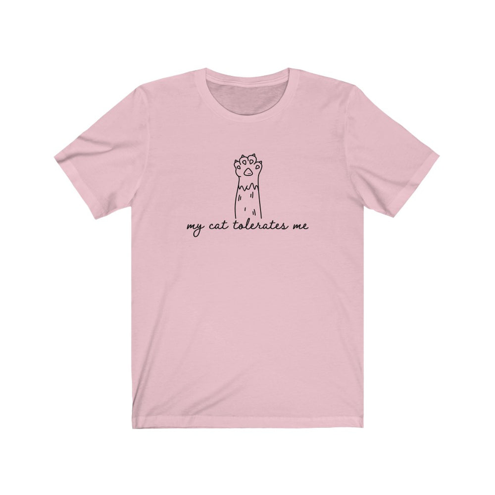 
            
                Load image into Gallery viewer, My Cat Tolerates Me T Shirt
            
        