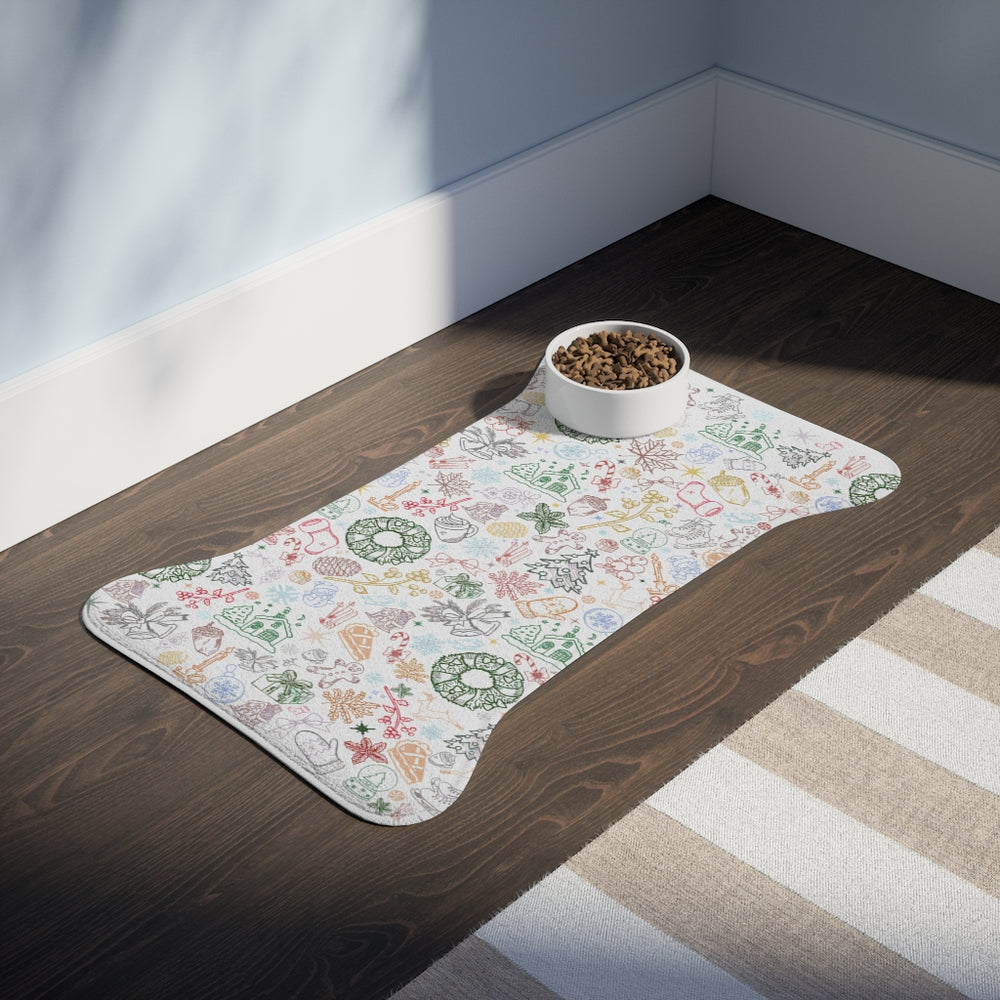 
            
                Load image into Gallery viewer, Holiday Joy - The Official Pet Feeding Mat
            
        