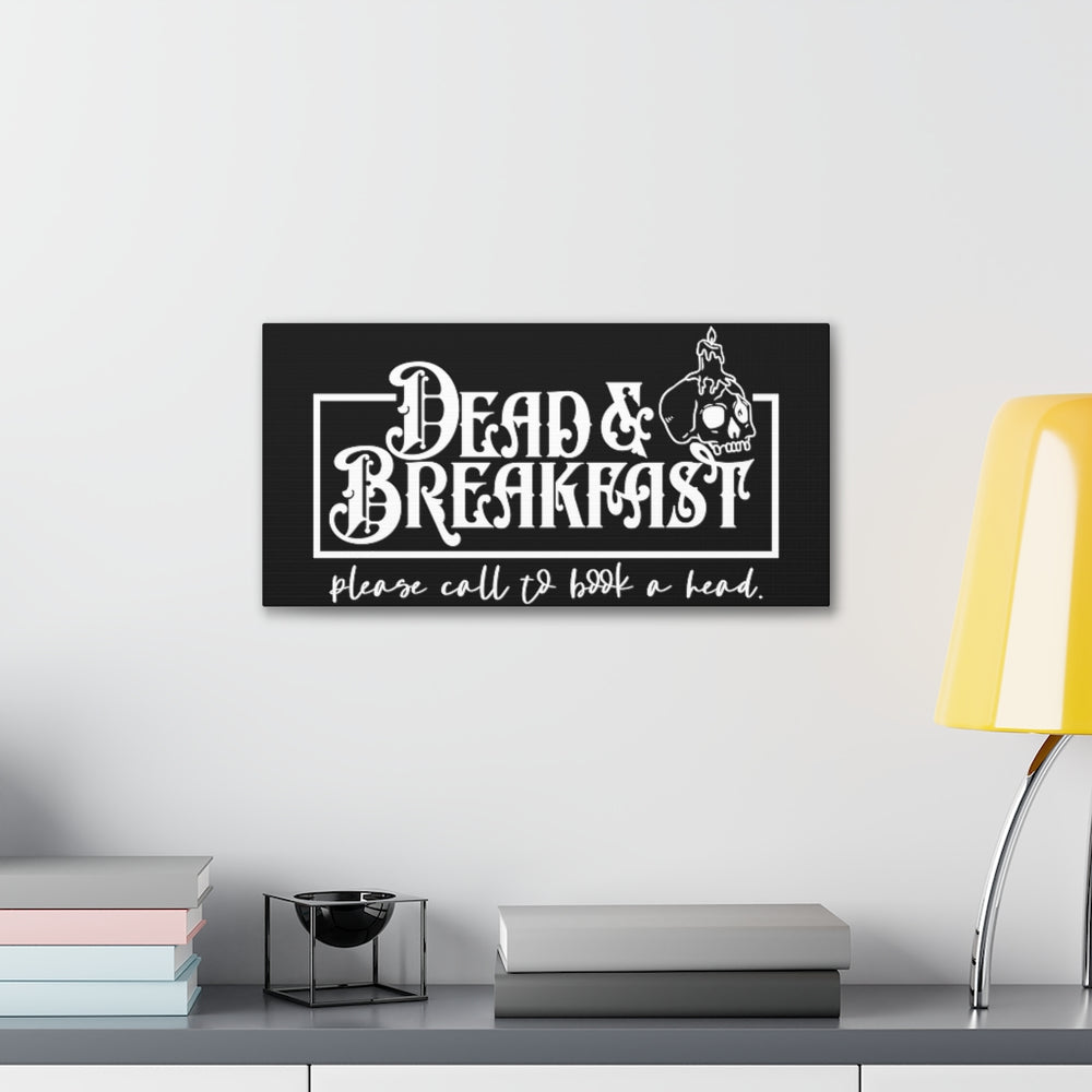 Dead & Breakfast Haunted Inn Canvas Print