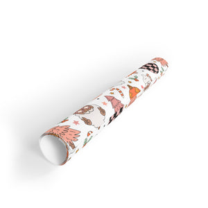 Retro Santa Baby Groovy Vibes Gift Wrapping Paper Rolls, 1pc