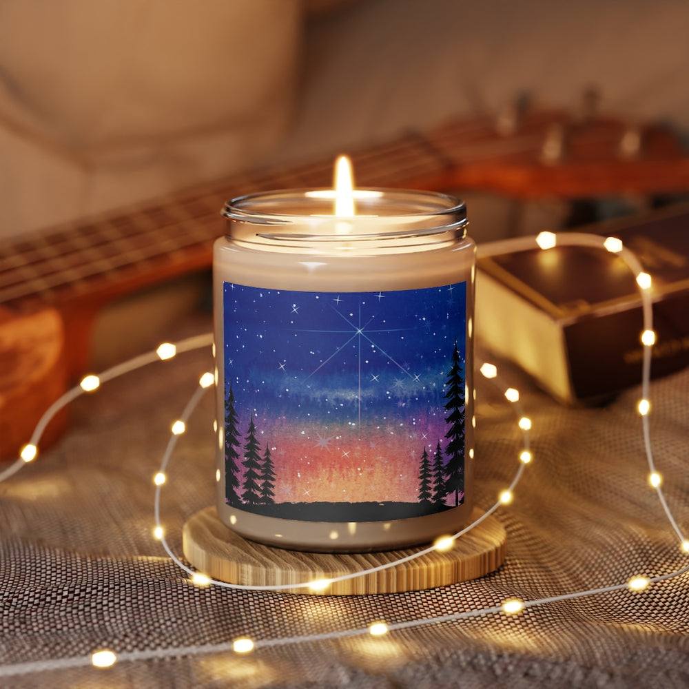 Watercolor Night Sky Scented Candle, 9oz
