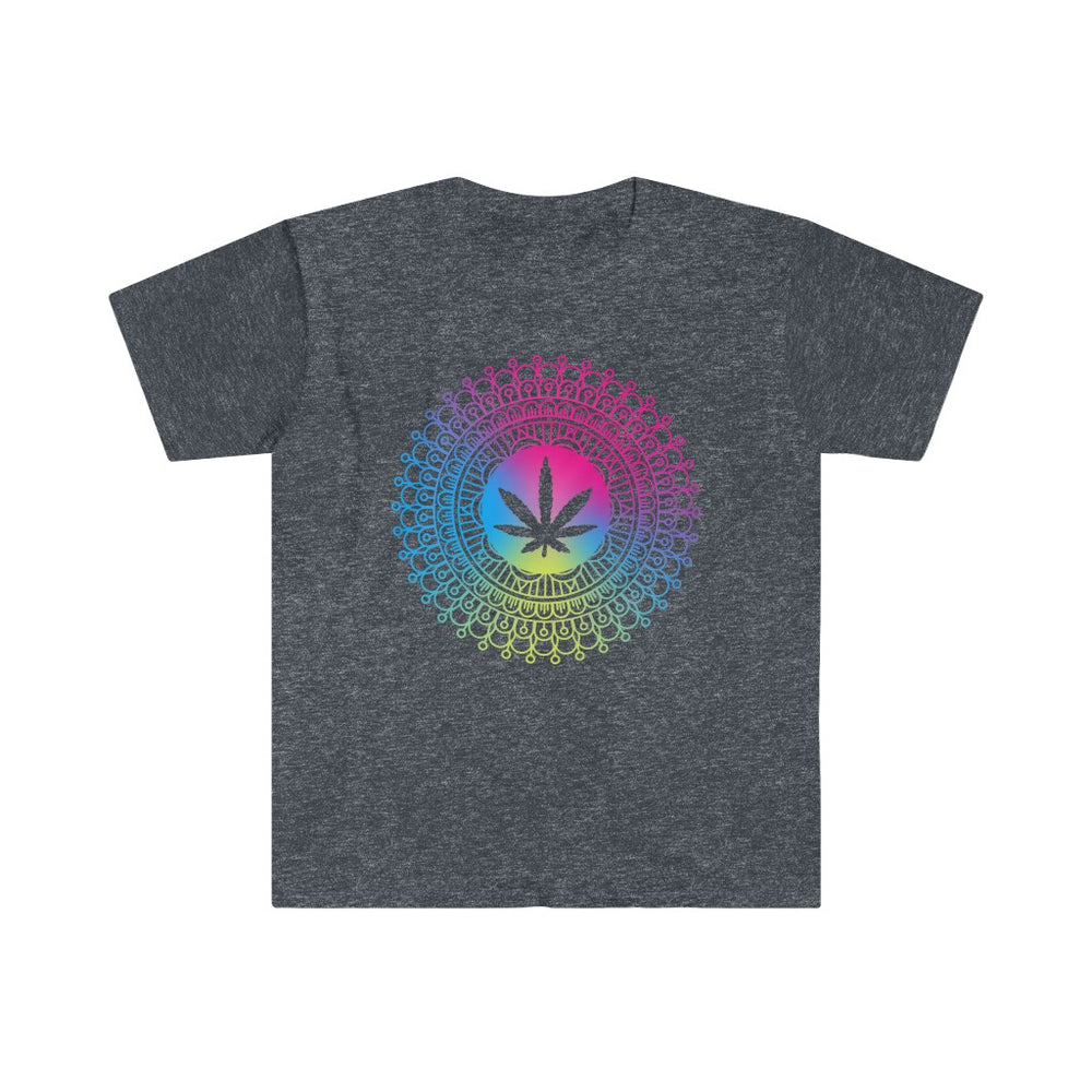 
            
                Load image into Gallery viewer, Rainbow Canna Mandala Softstyle T-Shirt
            
        
