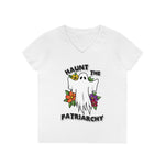 Haunt The Patriarchy Ladies' V-Neck T-Shirt
