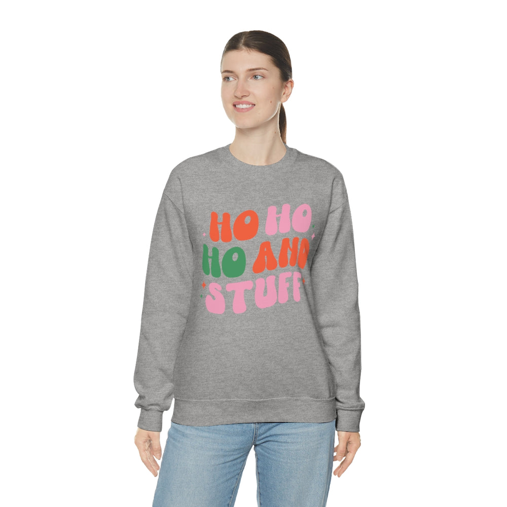 Ho Ho Ho and Stuff Crewneck Sweatshirt