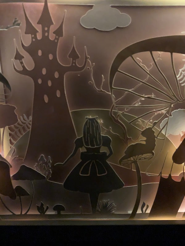 Lighted 3D Scene Shadow Box - Wonderland Inspired Magical Vibes