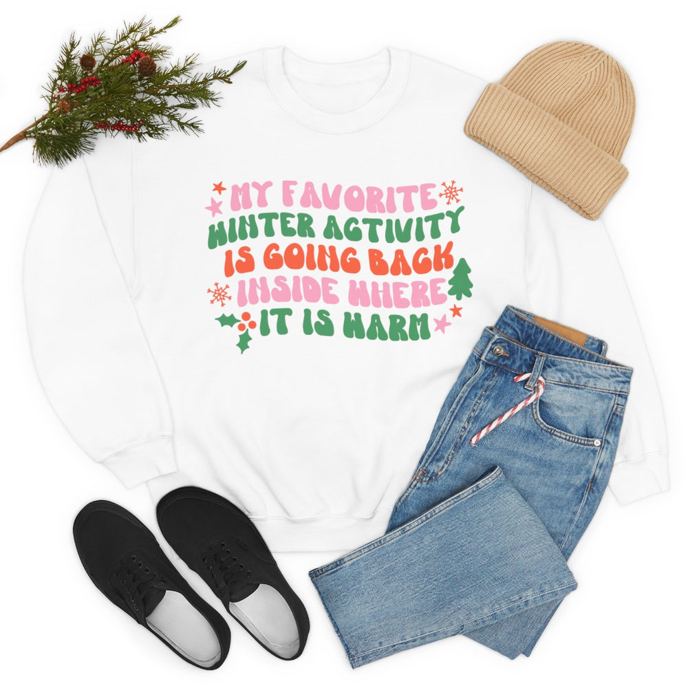 My Favorite Winter Activity... Crewneck Sweatshirt