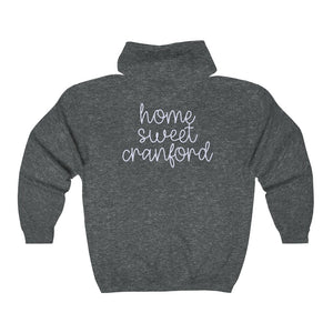 Home Sweet Cranford Full Zip Hooded Sweatshirt