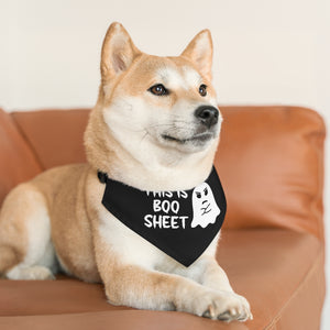 This is Boo Sheet Pet Bandana Collar