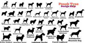 Custom dog breed 3d paw layered artwork PICK YOUR BREED