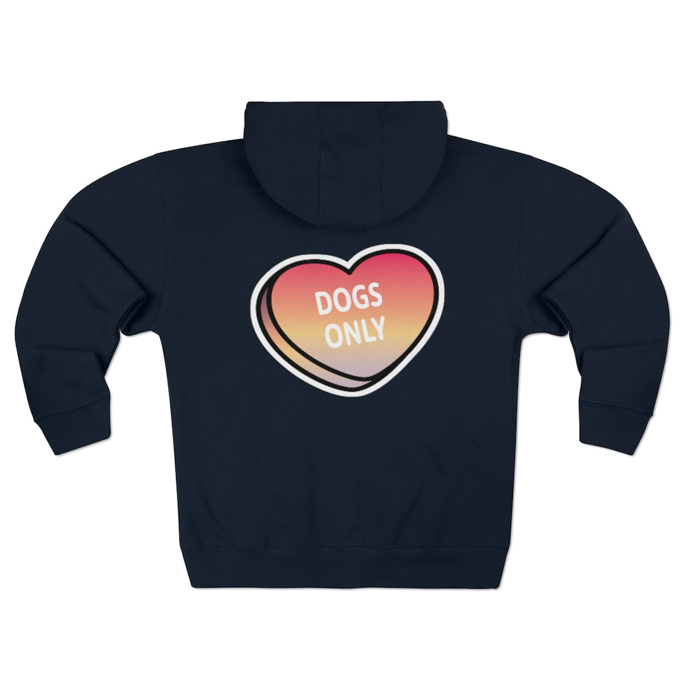 
            
                Load image into Gallery viewer, Dogs Only  - See Spot Rescued Fundraiser Sunset Zip-Up Hoodie
            
        