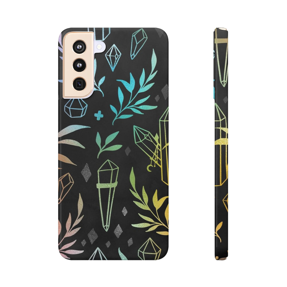 
            
                Load image into Gallery viewer, Black Rainbow Crystal Slim Cases
            
        