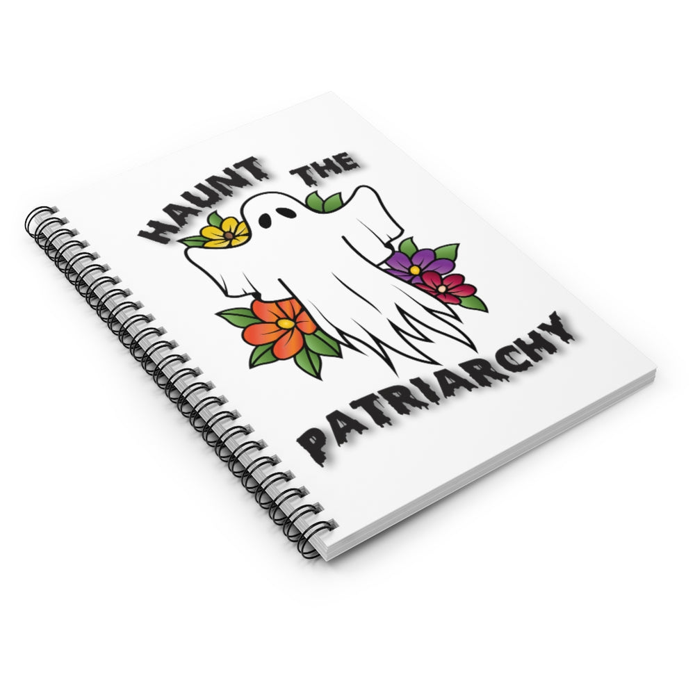 
            
                Load image into Gallery viewer, Haunt The Patriarchy Spiral Notebook
            
        