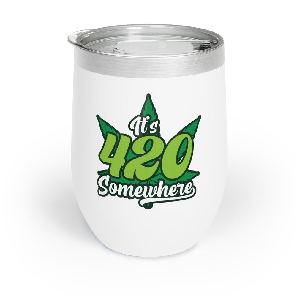 
            
                Load image into Gallery viewer, It&amp;#39;s 420 Somewhere Wine Tumbler
            
        