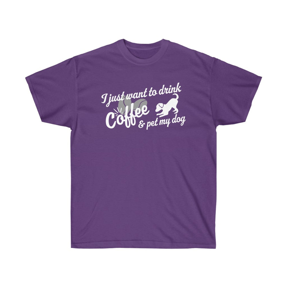
            
                Load image into Gallery viewer, Coffee &amp;amp; Dogs Ultra Cotton Tee
            
        