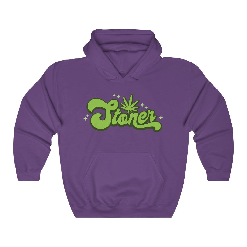 pothead sweatshirt Stoned and Loving It Pothead Hoodie Purple / L