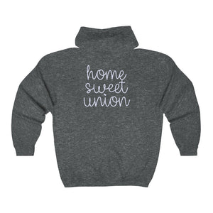 
            
                Load image into Gallery viewer, Home Sweet Union Full Zip Hooded Sweatshirt
            
        