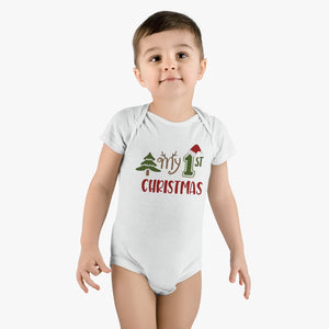 
            
                Load image into Gallery viewer, My 1st Christmas Short Sleeve Onesie®
            
        