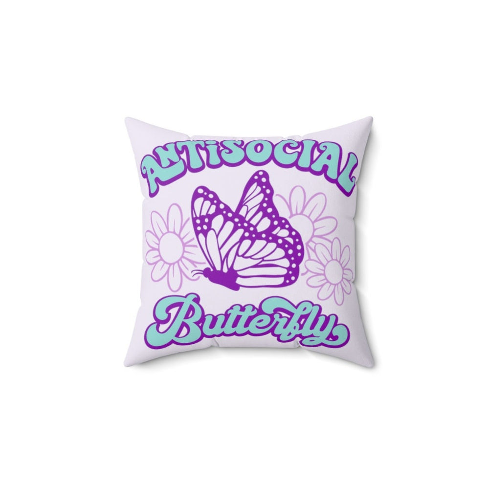 Anti-Social Butterfly Pillow Case