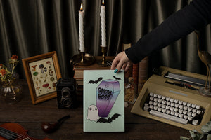 
            
                Load image into Gallery viewer, Cute Ghost Ghoul Spooky Mint Journal
            
        