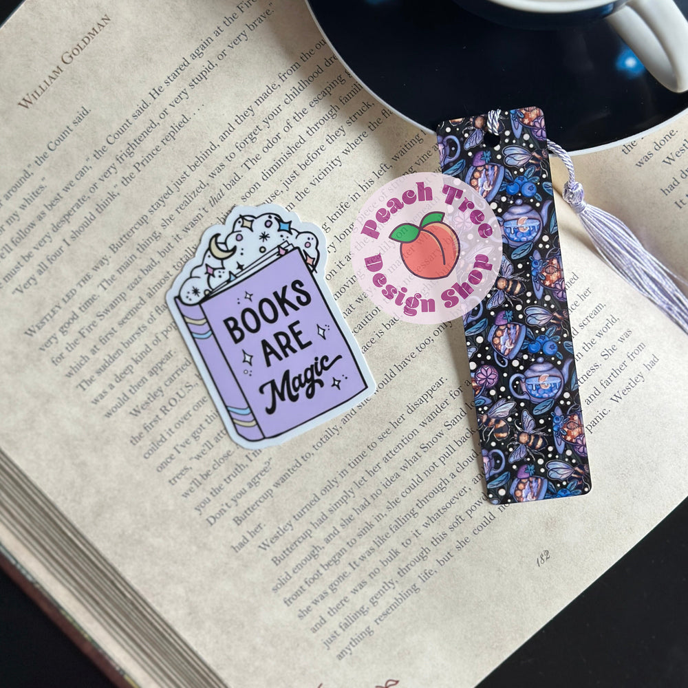 Books are Magic Sticker, BookTok, Reading Stickers, Kindle Sticker, Laptop Decal, Book Lover Gift, Book Presents, Magical Gift, Bibliophile