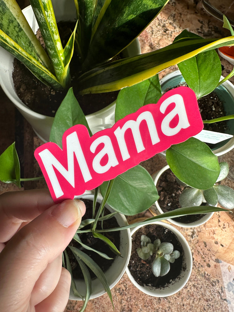 Mama sticker, Hot Pink Sticker, Fun 80s style stickers, Mom Gifts, Pink Girly Sticker, Mom sticker for water bottle, Fun Mom Gift, Bad Moms