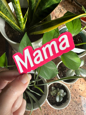 Mama sticker, Hot Pink Sticker, Fun 80s style stickers, Mom Gifts, Pink Girly Sticker, Mom sticker for water bottle, Fun Mom Gift, Bad Moms