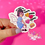 Tina Belcher Sticker, Valentines Stickers, Tumbler Accessories, Bobs Burgers, Laptop Decal, Galentines Gift, Water Bottle, Cute Gift for her