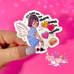 
            
                Load image into Gallery viewer, Tina Belcher Sticker, Valentines Stickers, Tumbler Accessories, Bobs Burgers, Laptop Decal, Galentines Gift, Water Bottle, Cute Gift for her
            
        