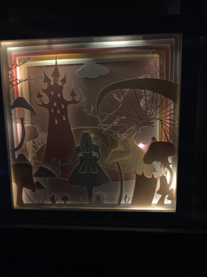 
            
                Load image into Gallery viewer, Lighted 3D Scene Shadow Box - Wonderland Inspired Magical Vibes
            
        